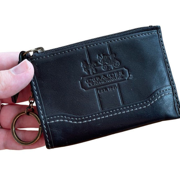 Coach Accessories Coach Black Mini Keychain Wallet Poshmark